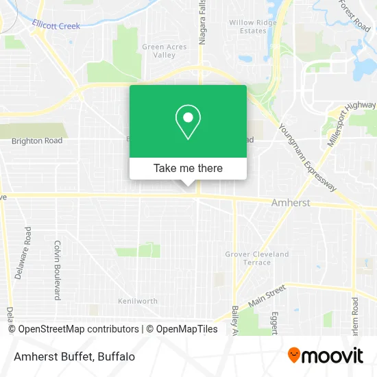Amherst Buffet map