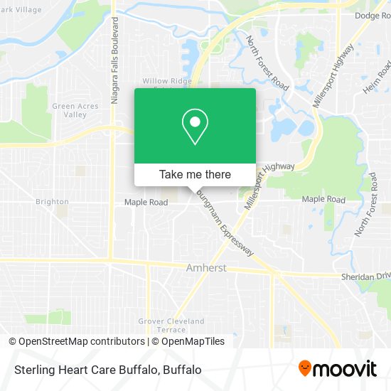 Mapa de Sterling Heart Care Buffalo