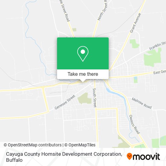 Cayuga County Homsite Development Corporation map