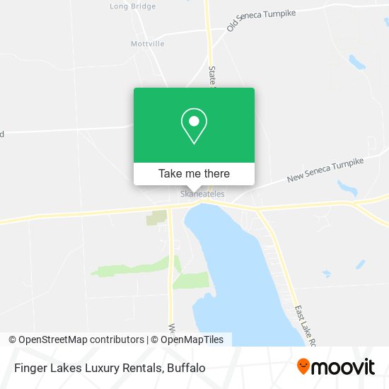 Mapa de Finger Lakes Luxury Rentals