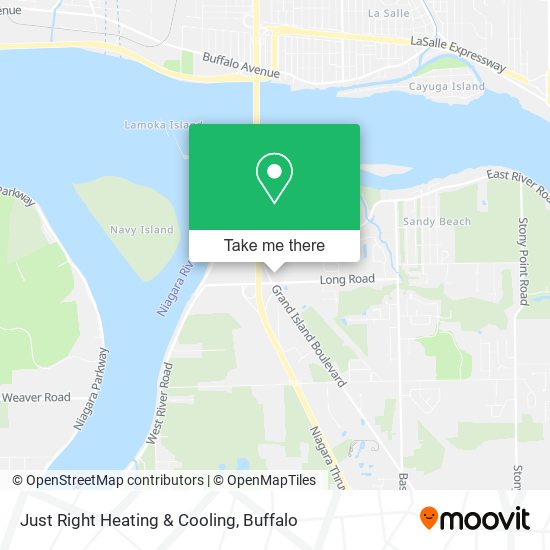 Just Right Heating & Cooling map