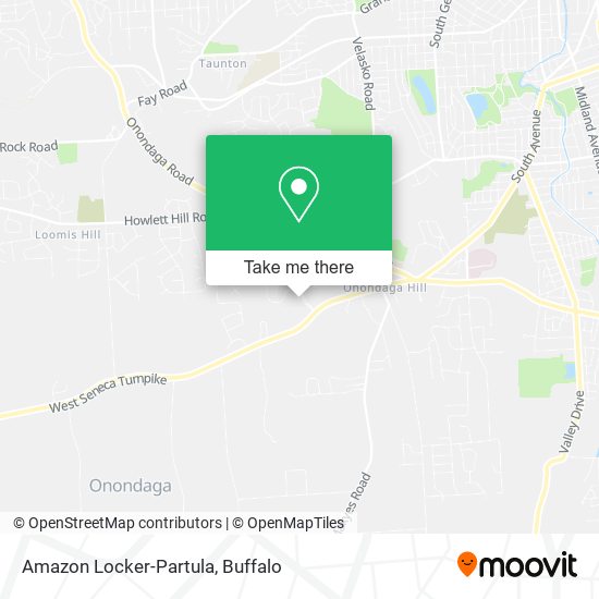 Mapa de Amazon Locker-Partula