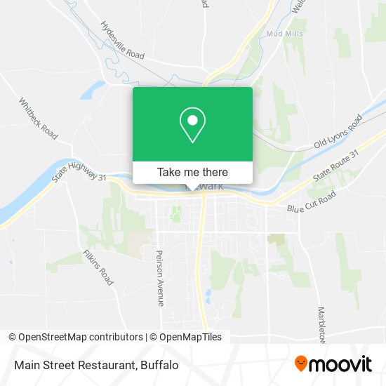 Main Street Restaurant map