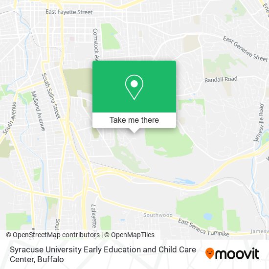 Syracuse University Early Education and Child Care Center map
