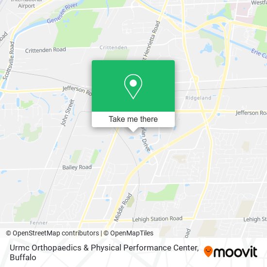 Mapa de Urmc Orthopaedics & Physical Performance Center