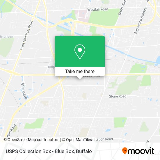 USPS Collection Box - Blue Box map