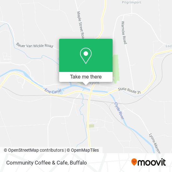 Community Coffee & Cafe map