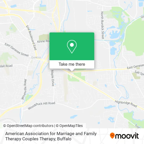 American Association for Marriage and Family Therapy Couples Therapy map