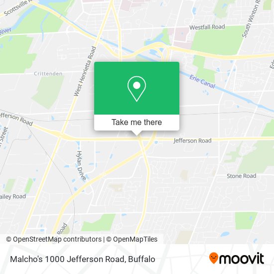 Malcho's 1000 Jefferson Road map