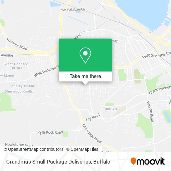 Grandma's Small Package Deliveries map