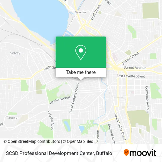 SCSD Professional Development Center map