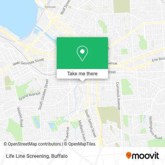 Life Line Screening map