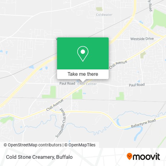 Cold Stone Creamery map