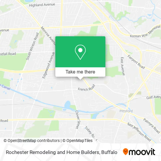 Rochester Remodeling and Home Builders map