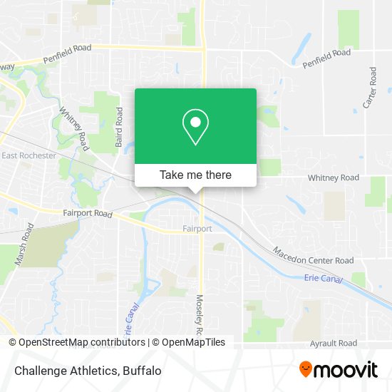 Challenge Athletics map