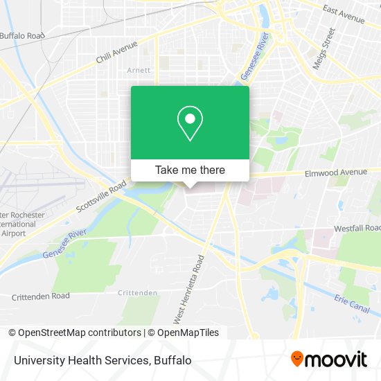 University Health Services map