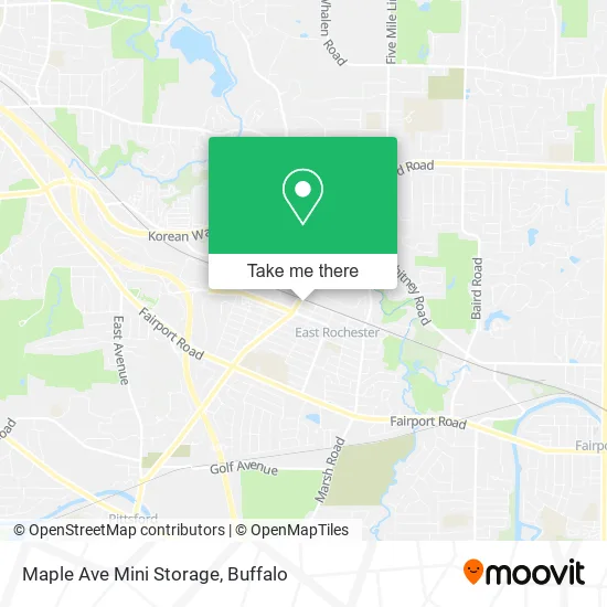 Maple Ave Mini Storage map