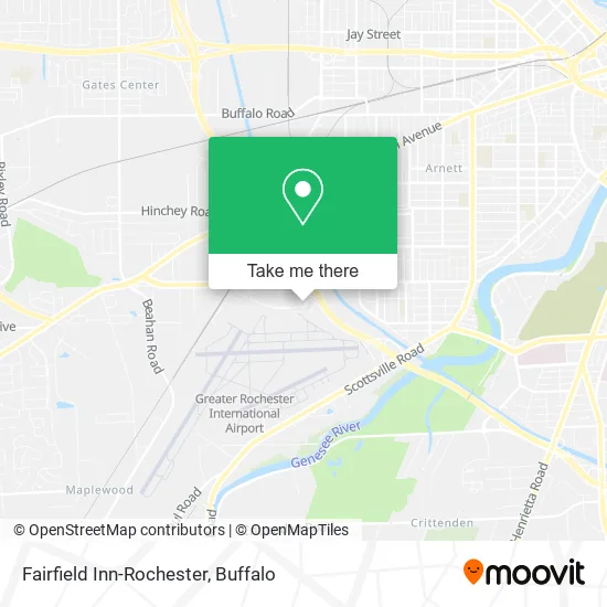 Fairfield Inn-Rochester map