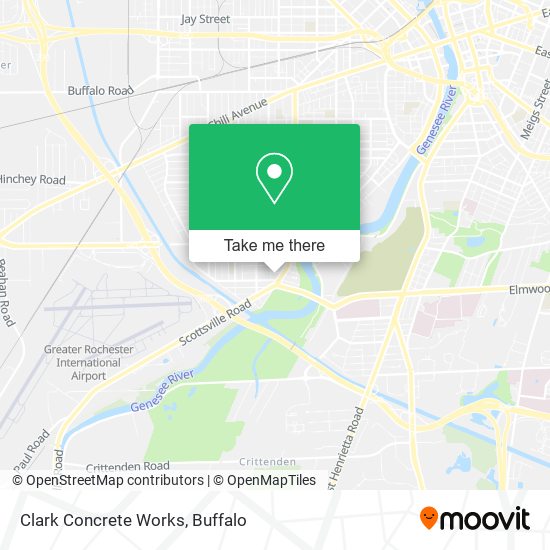 Clark Concrete Works map