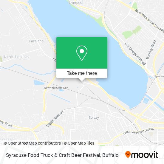 Mapa de Syracuse Food Truck & Craft Beer Festival