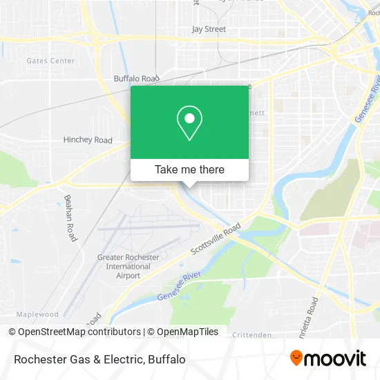 Rochester Gas & Electric map