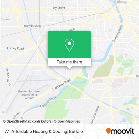 A1 Affordable Heating & Cooling map