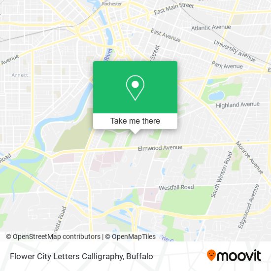 Mapa de Flower City Letters Calligraphy
