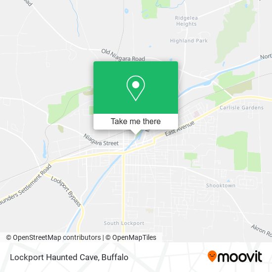 Lockport Haunted Cave map