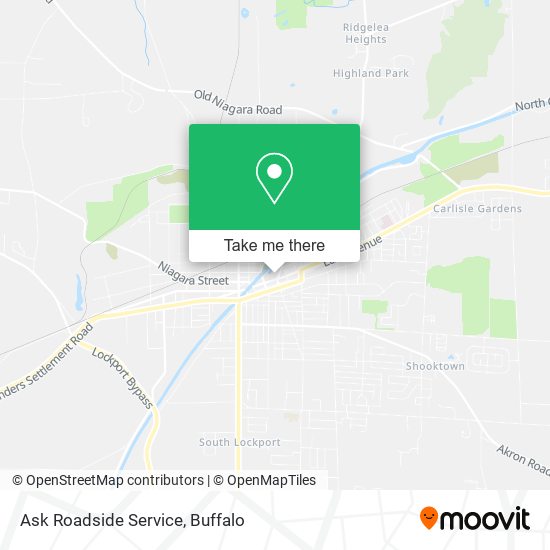 Ask Roadside Service map