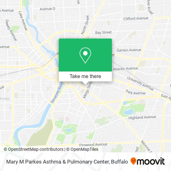 Mary M Parkes Asthma & Pulmonary Center map