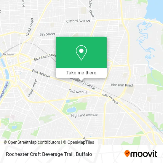 Rochester Craft Beverage Trail map