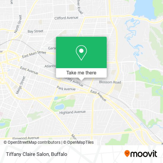 Tiffany Claire Salon map