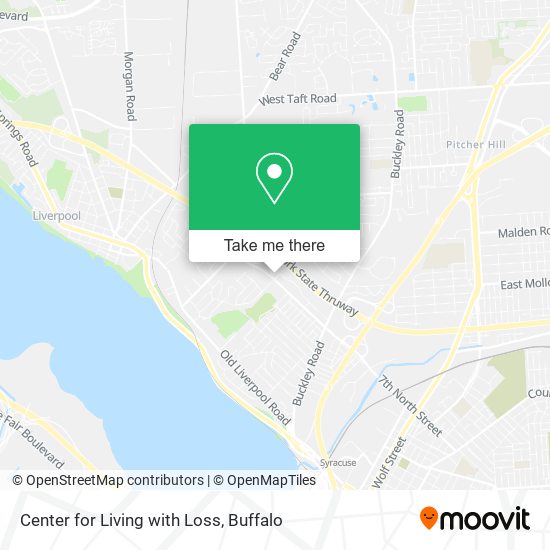Center for Living with Loss map