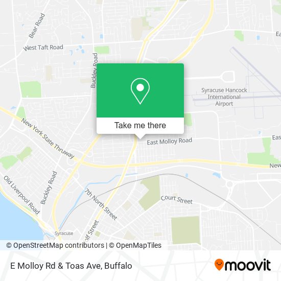 E Molloy Rd & Toas Ave map
