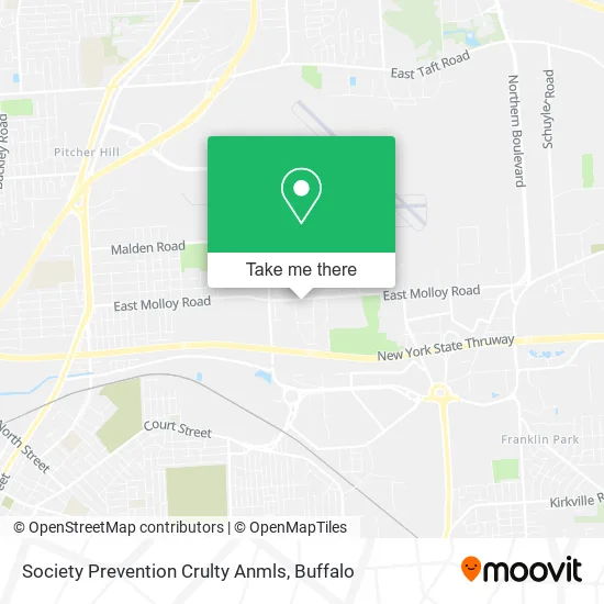 Mapa de Society Prevention Crulty Anmls
