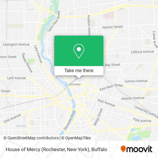 House of Mercy (Rochester, New York) map