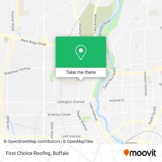 First Choice Roofing map