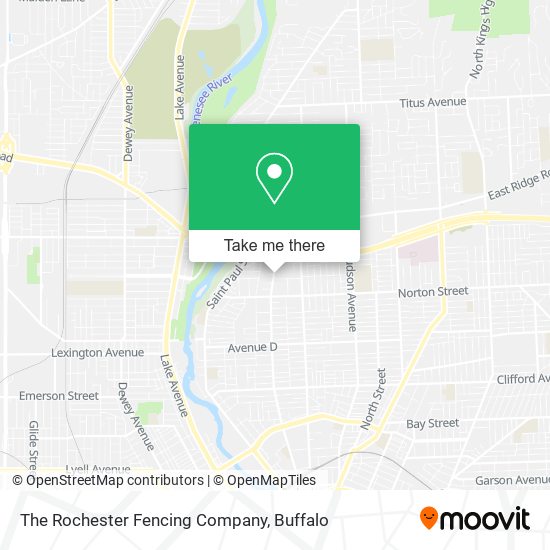 The Rochester Fencing Company map