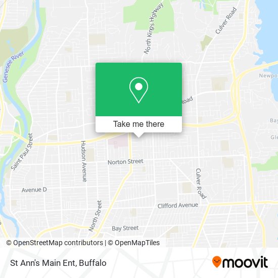Mapa de St Ann's Main Ent