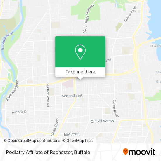 Mapa de Podiatry Affiliate of Rochester