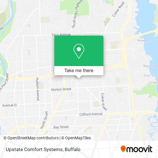 Upstate Comfort Systems map