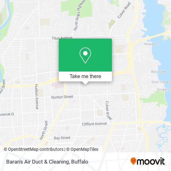 Baran's Air Duct & Cleaning map
