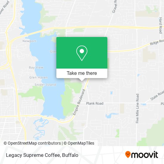 Mapa de Legacy Supreme Coffee