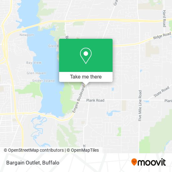 Mapa de Bargain Outlet