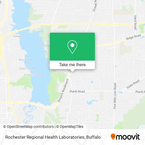 Rochester Regional Health Laboratories map
