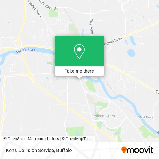Ken's Collision Service map