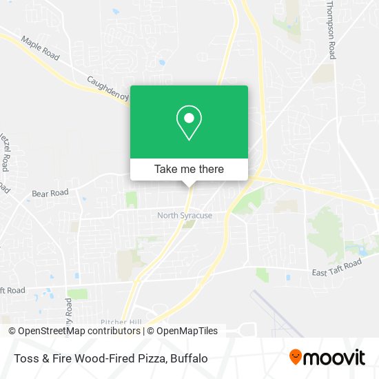 Toss & Fire Wood-Fired Pizza map