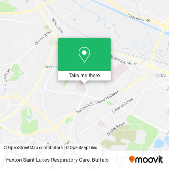 Faxton Saint Lukes Respiratory Care map