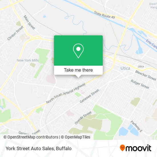 York Street Auto Sales map