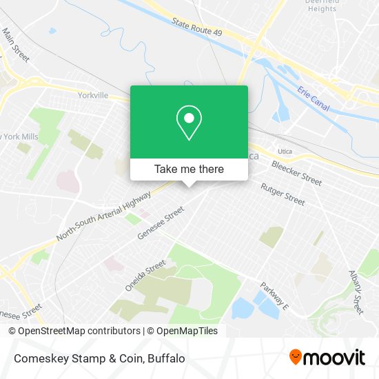 Comeskey Stamp & Coin map